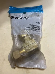 Watts 5/8 All Tube Elbow with Inserts A-316 Lot Of (2) - Picture 1 of 4