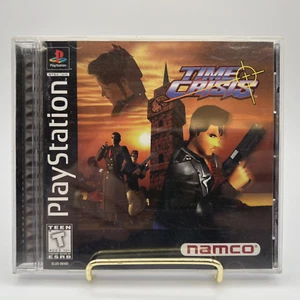 Time Crisis Playstation 1997 Black Disc 1997 Rare Namco GunCon PS1 Arcade Shootr - Picture 1 of 13