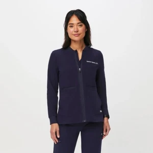 FIGS Bellery scrub jacket Navy - SZ S - NWT - RRP $158 - Medical Scrubs - Picture 1 of 4