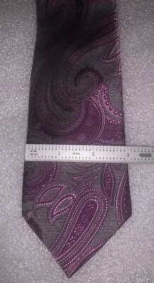 Corbata Croft & Barrow rosa y gris para hombre hecha en China Foto 1 de 3