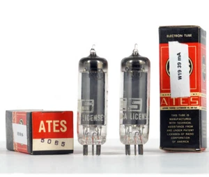MATCHED PAIR 50B5 ATES RCA NOS ITALY Röhre Valvola Valvula 진공관 真空管 * - Bild 1 von 2