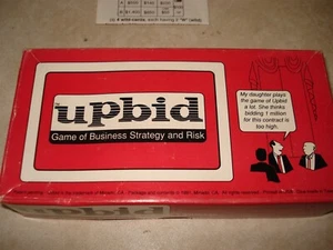 UPBID GAME - 1991 - GAME OF BUSINESS,STRATEGY & RISK - UPBID - UPBID CARD GAME - Picture 1 of 4