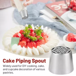 Russian Icing Flower Piping Tips Nozzle Cake Pastry Decorating Baking Tools - Picture 1 of 14