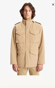 DOCKERS MILITARY JACKET MEN’S M65 FIELD  JACKET TAN COLOR HOODED SIZE MEDIUM - Picture 1 of 20