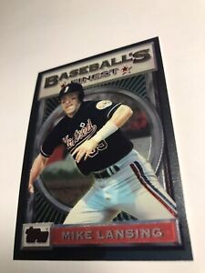 1993 Topps Baseball’s Finest Baseball Card - No. 186 - Expos - Mike Lansing