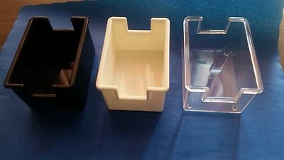 CLEAR, BLACK, WHITE SUGAR & CREAMER CADDY HOLDERS ( CHOOSE 1, 3 OR 6 UNITS ) - Image 1 of 4