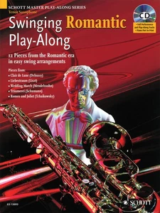 Swinging Romantic Play-Along Tenor Sax Swing Sheet Music Play-Along Book CD - Picture 1 of 1