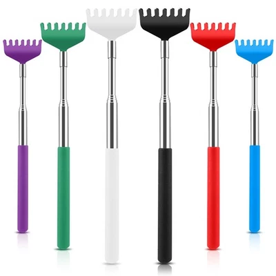 6 Pack Back Scratcher Extendable for Men Women, Christmas Stocking Stuffers Nove - Image 1 of 4