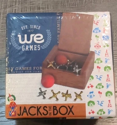 Juego Jacks in the Box Caja de Madera Completo We Games Retro Nuevo en Caja Sellado Foto 1 de 4