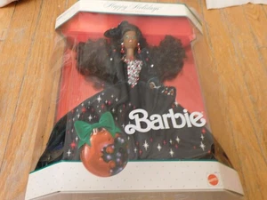 Vintage 1991 Mattel Barbie Puppe Happy Holiday African American schwarz MIB NRFB - Bild 1 von 3