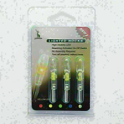 3PCS Archery LED Lighted Nocks Tail 6.2mm For Compound Bow Hunting Arrow Nocks - Image 1 of 4