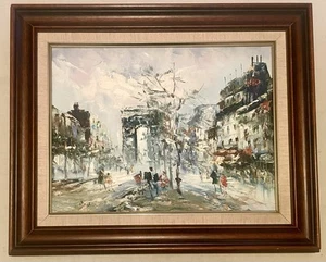 Beautiful Original Signed Oil On Canvas Arc De Triomphe By Randall Vernon Davey - Picture 1 of 9