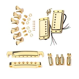 Alnico V Humbucker Pickup Bridge Tailpiece Tuning Peg for LP Les Paul SG Guitar - Picture 1 of 15