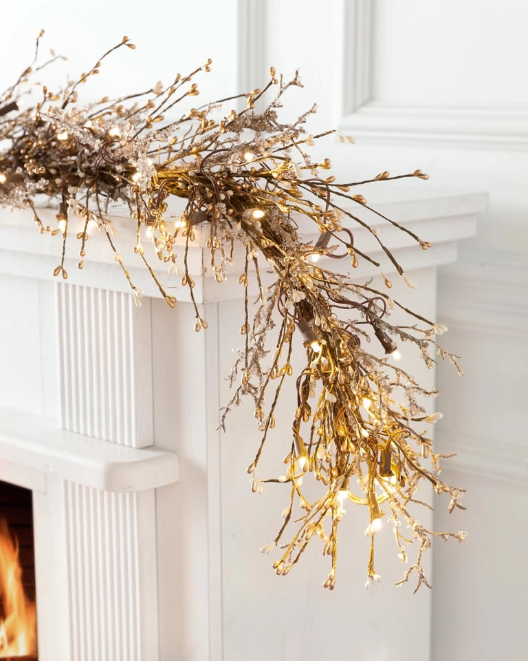 Balsalm Hill Six Feet Frozen Forest Garland with LED Lights Brand New    - Image 1 of 3