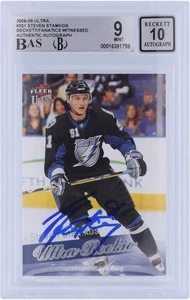 Steven Stamkos Lightning Signed 2008-09 Upper Deck #251 BAS 9/10 Rookie Card - Picture 1 of 3