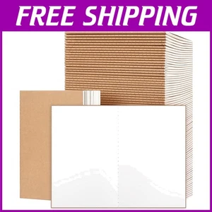 Travel Journal Set, 100pcs A5 Kraft Notebooks, 60 Pages - Picture 1 of 9