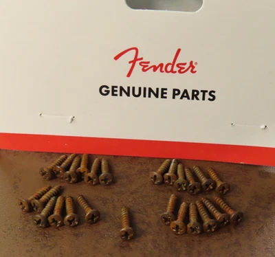 25 TORNILLOS de montaje de golpeador Fender AGED aptos para Stratocaster Telecaster RELIQUIA Foto 1 de 3