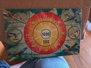 DE COLECCIÓN AÑOS 50 LITOGRAFÍA METAL ESTAÑO JET TARGET POR SUPERIOR 11 5/8" X 7 5/8" - Imagen 1 de 3