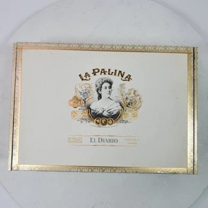 La Palina El Diario Cigar Box Wood 9x6x2 Inch EMPTY Tobacciana - Picture 1 of 7