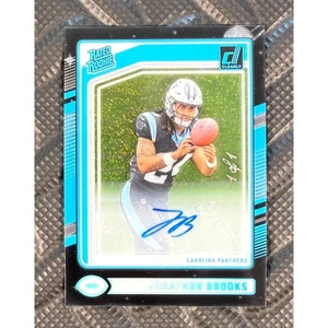 2024 Donruss Clearly Jonathon Brooks Autogramm One of One Black Sparkle 1/1 #70 - Bild 1 von 7