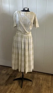 Vintage 1950’s Miss Tall America By Taller Modes Plaid Dress - Picture 1 of 16