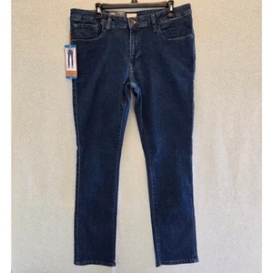Weatherproof Vintage Jeans Mens 36x32 Straight Fit Stretch Denim Blue New NWT - Picture 1 of 11