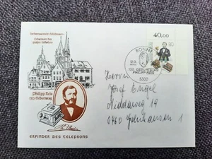 Germany 1984 old cover P.Reis/Telephone stamp (Michel 1198) on illustrated FDC - Picture 1 of 1