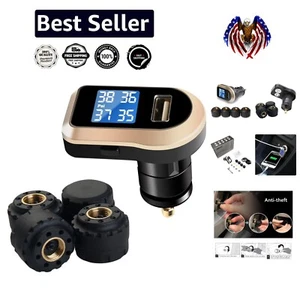 Wireless Universal Tire Pressure Monitoring System with Real-Time LCD & Sensors - Picture 1 of 11