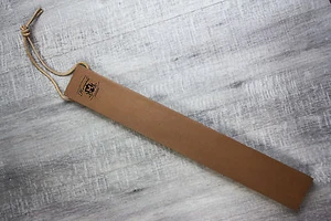 Professional Barber Leather Strop Straight Razor Sharpening wooden Shaving Strap - Picture 1 of 3