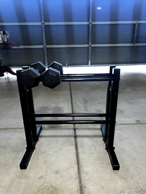 Weider WDBRK20 24" Two-Tier Weight Rack - Black - Image 1 of 4