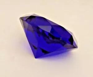 Nuevo pisapapeles cristal corte facetado diamante pirámide cobalto o azul mar - Imagen 1 de 9