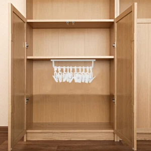 1 Set Clothes Rail Rack Closet Bar Clothes Hanger Rack Closet Rod Hanger - Picture 1 of 12