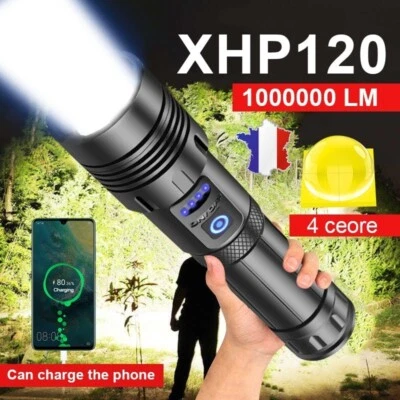 Ultra Powerful LED Flashlight Rechargeable Flashlight Tactical Travel - Image 1 of 4