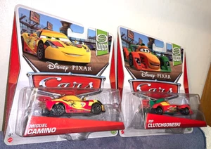 DISNEY PIXAR CARS 2013 WORLD GRAND PRIX MIGUEL CAMINO & RIP CLUTCHGONESKI RARE! - Picture 1 of 4