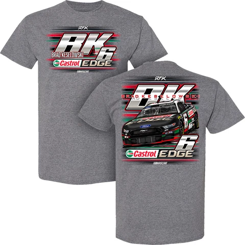 Brad Keselowski 2023 Castrol 2-Spot #6 T-Shirt Gray Cover