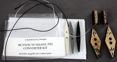 A Kid'll Eat Ivy Designs Buttons & (4) Designer Buttons NEW - Image 1 of 4