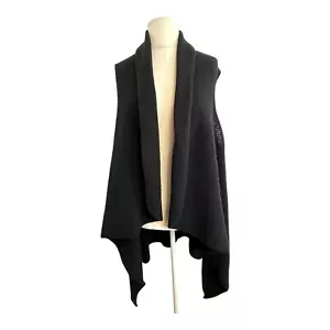 Australian Alpaca Collection Size L XL 14 16 Black 100% Baby Alpaca Knit Vest - Picture 1 of 24