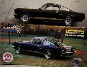 LANE COLLECTIBLES EXACT DETAIL 1966 SHELBY G.T. 350H Black Gold Stripe w/ box - Picture 1 of 14