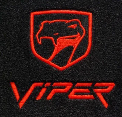 Juego de alfombrillas Lloyd Mats VELOURTEX 1997-2002 Dodge Viper R/T-10 *Bordado ROJO* Foto 1 de 2