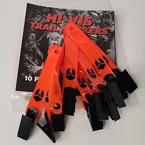 Hi-Vis Highly Reflective Trail Marker BattlBox Tree Tacks Orange Hunting 10 Pack - Picture 1 of 6