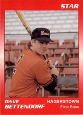 1989 Star #132 Dave Bettendorf Hagerstown Suns
