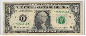 Billete de un dólar 2013 varios errores ver fotos - Imagen 1 de 4