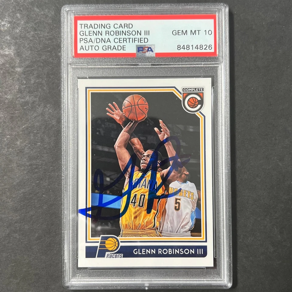 2016-17 Panini Complete #242 Glenn Robinson III Signed Card AUTO 10 PSA Slabbed  - Image 1 of 2