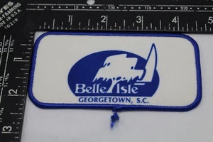 Sew On Patch Belle Isle Georgetown South Carolina 4.5'' x 2.25'' Advertising  - Picture 1 of 1