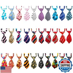 Segarty Dog Ties, 30pcs Adjustable Pet Neck Ties Collar for Small Dogs Cats, - Picture 1 of 5