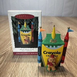 1992 Hallmark Keepsake Crayola Matita Castello Luminoso Ornamento Natale - Foto 1 di 5