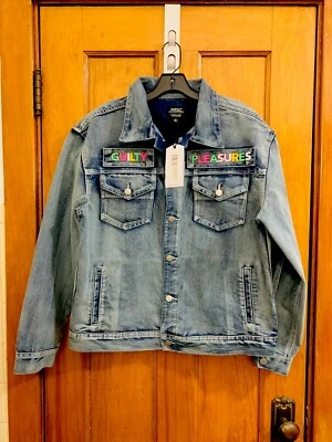 WeSC Guilty Pleasures trucker unisex denim jacket NWT men’s sz S women’s sz M - Image 1 of 4