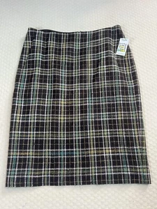 Ellen Tracy Plaid Pencil Skirt Vintage NWT | Women's Size 14 - Picture 1 of 6