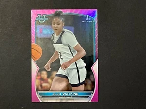 2023 BOWMAN U 43 JUJU WATKINS PINK PRIZM 1ST BOWMAN - Picture 1 of 2