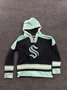 NHL Seattle Kraken Blue Hoodie Sweatshirt Youth Large - Picture 1 of 6